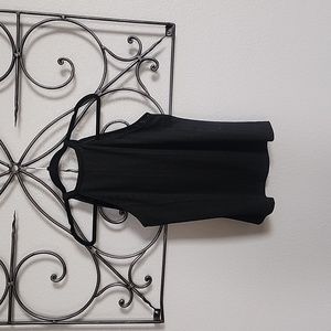 Black eyelet tank top